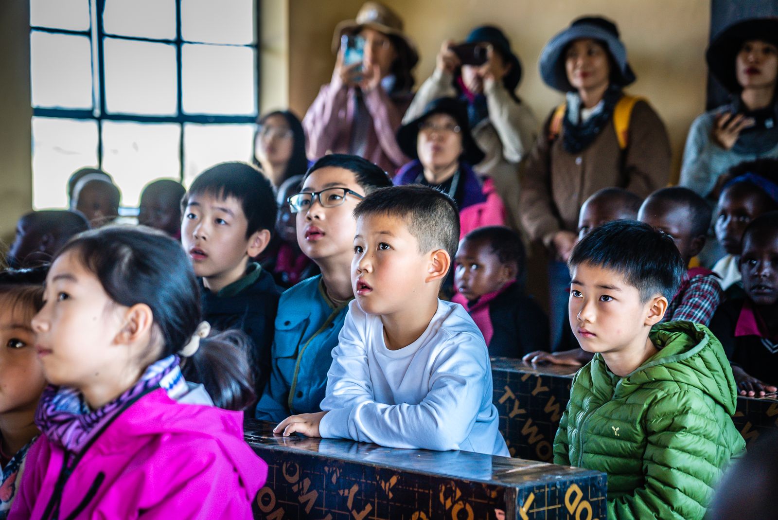 中国青少年与马赛小学学生交流